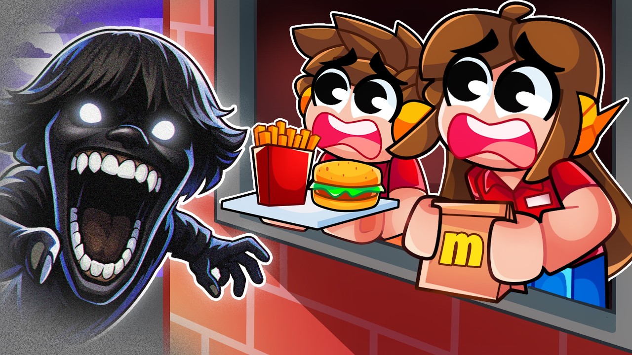 TRABALHAMOS em um FAST FOOD do 67 ASSOMBRADO no Roblox!
