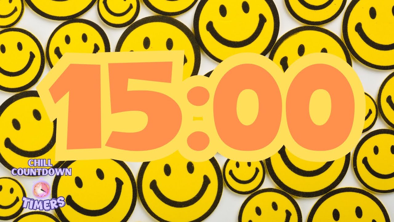 15 minute timer smiley face vibes