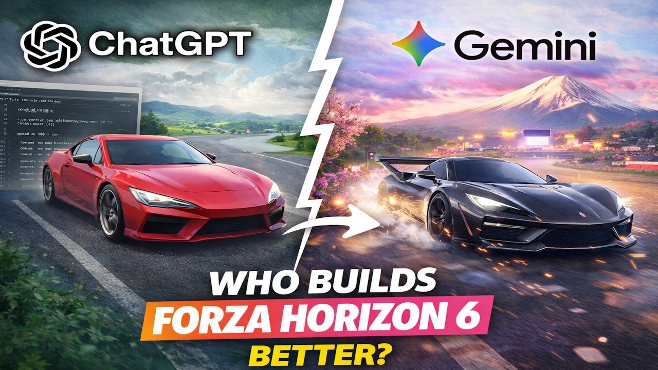 ChatGPT vs Gemini: Who Builds Forza Horizon 6 Better?