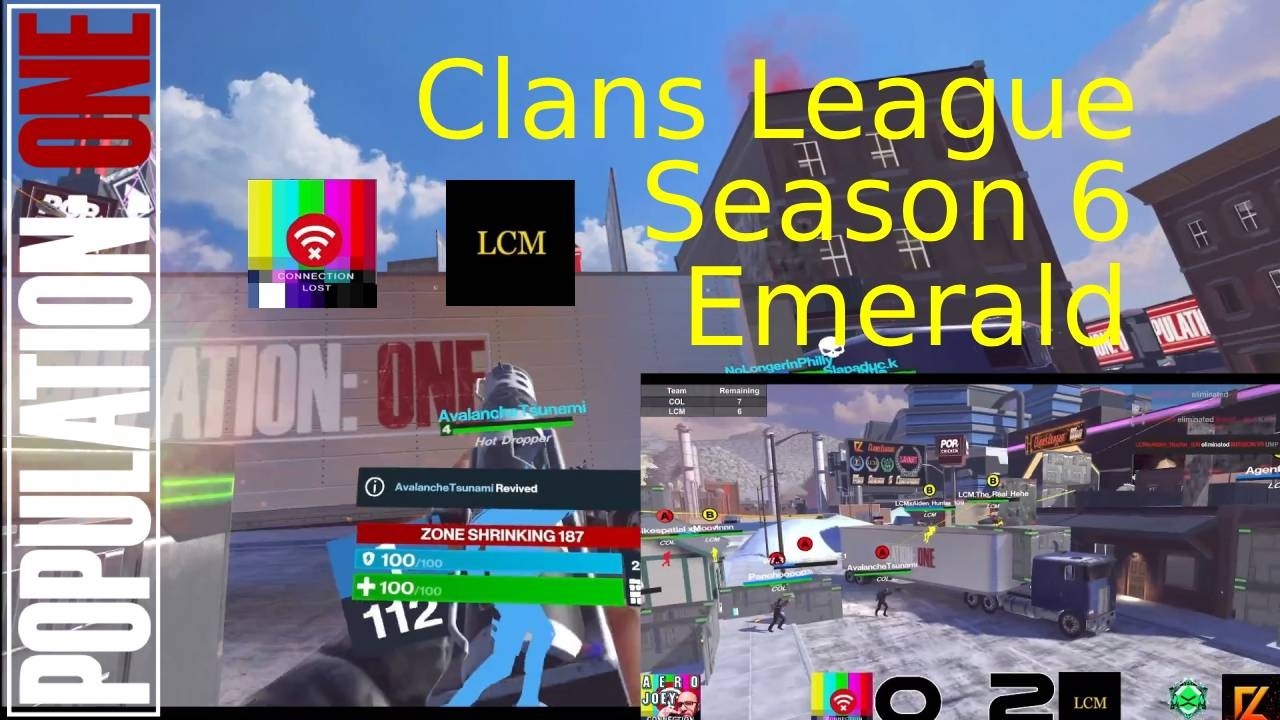 CoL vs LCM - War Clans league Season 6 - Game 3 - Population:One