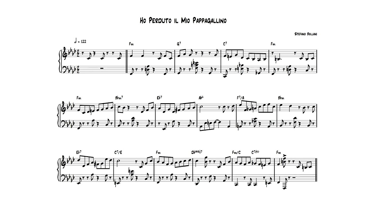 Ho perduto il mio pappagallino - Stefano Bollani transcription