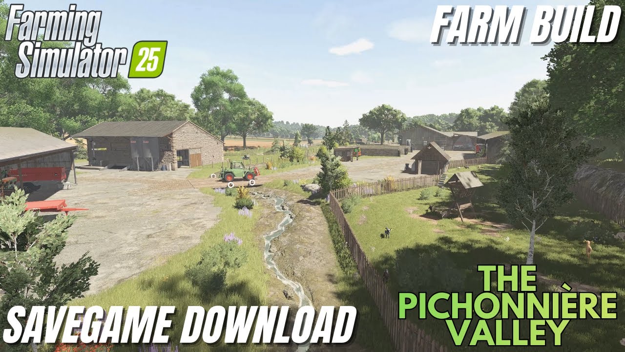 | Savegame Download | The Pichonnière Valley V.1.1.0.1 | FS25 |