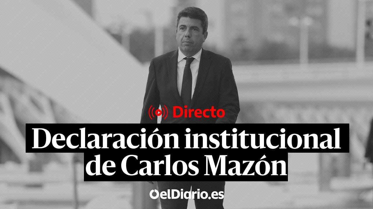 🔴 Maz&oacute;n comparece para anunciar su futuro mientras mantiene el pulso con Feij&oacute;o sobre su sucesi&oacute;n