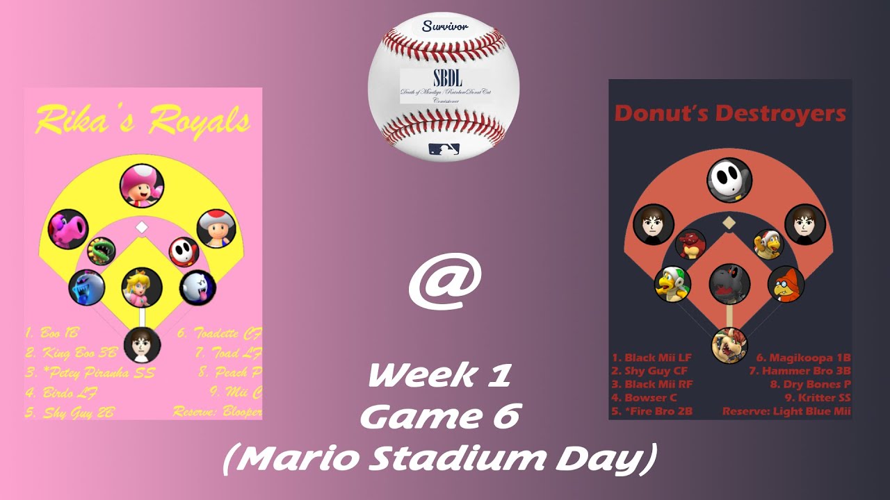 SBDL Offseason (Week 1, Game 1) Rika's Royals @ Donut's Destroyers