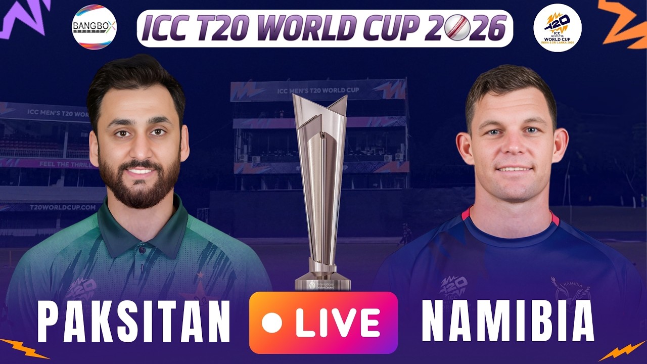 Live: Pakistan vs Namibia Live Match | PAK vs NAM | Full Match Commentary #icc #t20worldcup