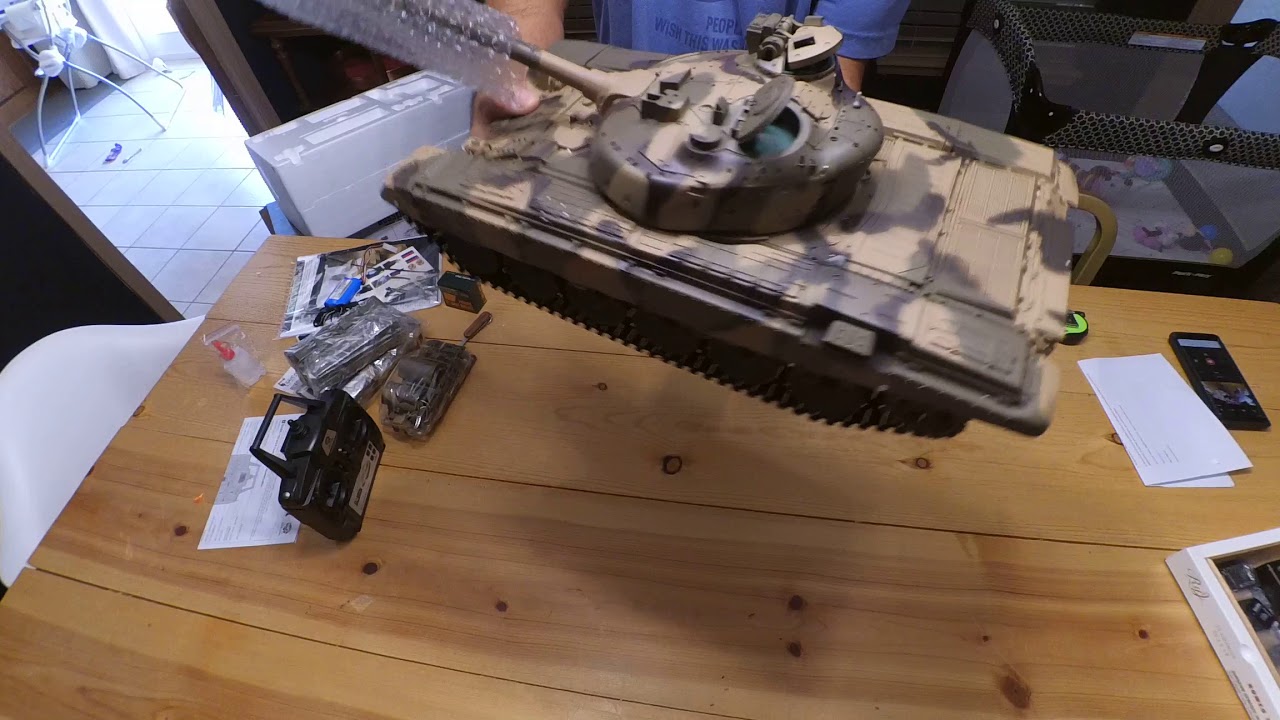 Unboxing and First Test Drive HengLong 1/16 Russian T90 RC Tank 3938 Heng Long Remote Control Tank