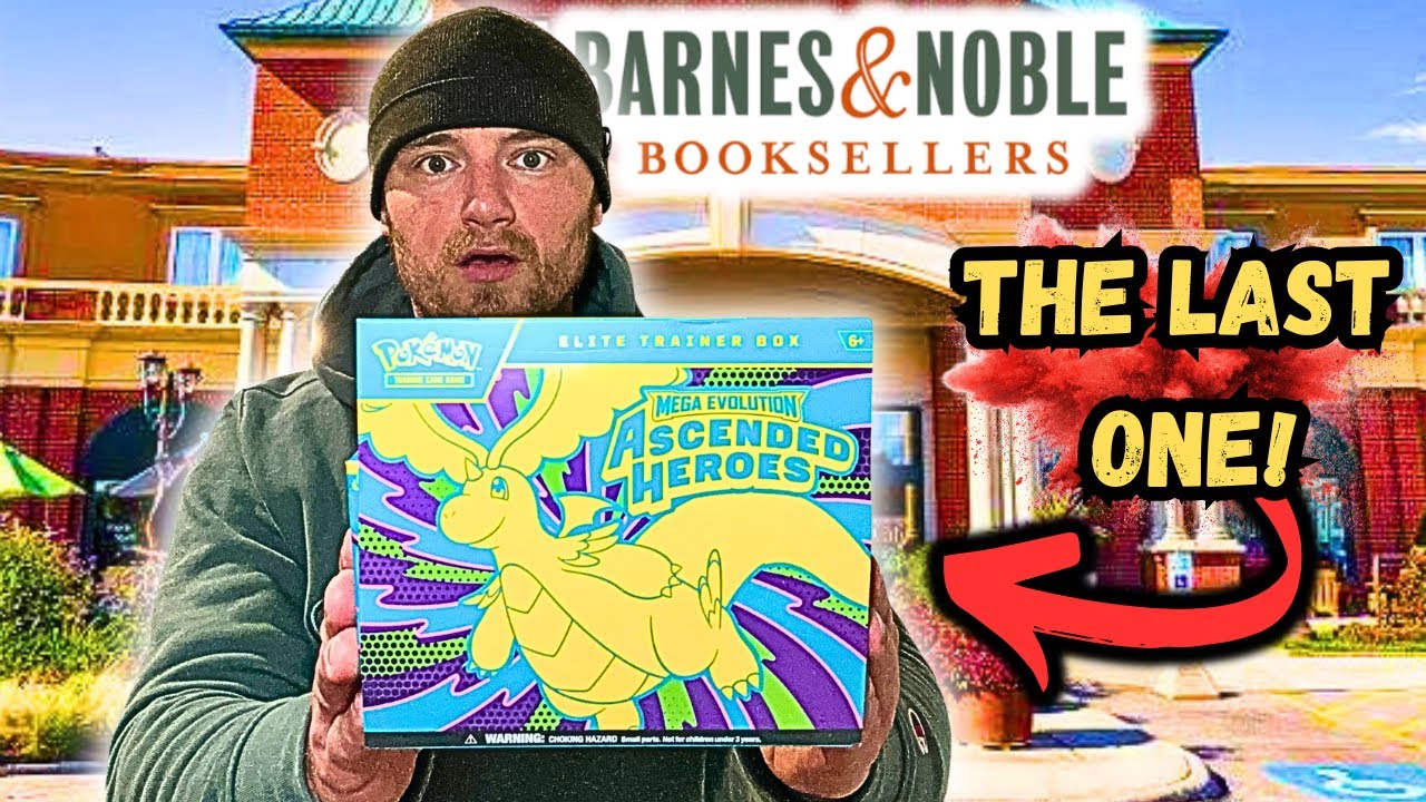 Я купил последние коллекционные карточки покемонов Ascended Heroes в Barnes & Noble! Большой успех!