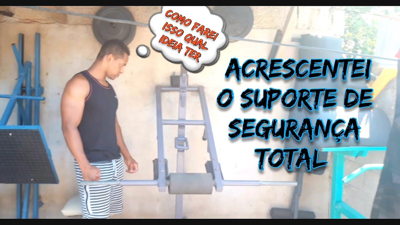 como fazer um suporte para o aparelho caseiro de agachamento? Squats machine /Homemade Gym /