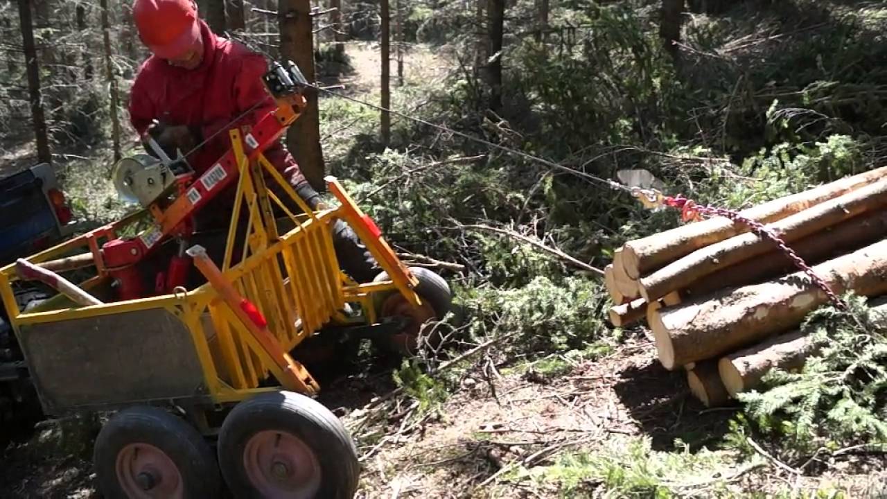 Holzrücken mit Grumbler