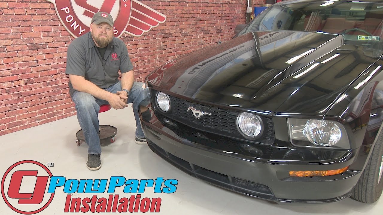 Mustang Headlight Replacement 2010-2012 Style With Clear Reflector Pair 2005-2009 Installation