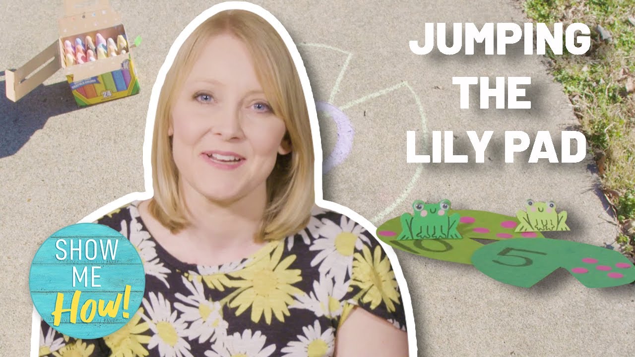 Sidewalk Chalk Game | Jumping the Lily Pad | Show Me How Parent Videos