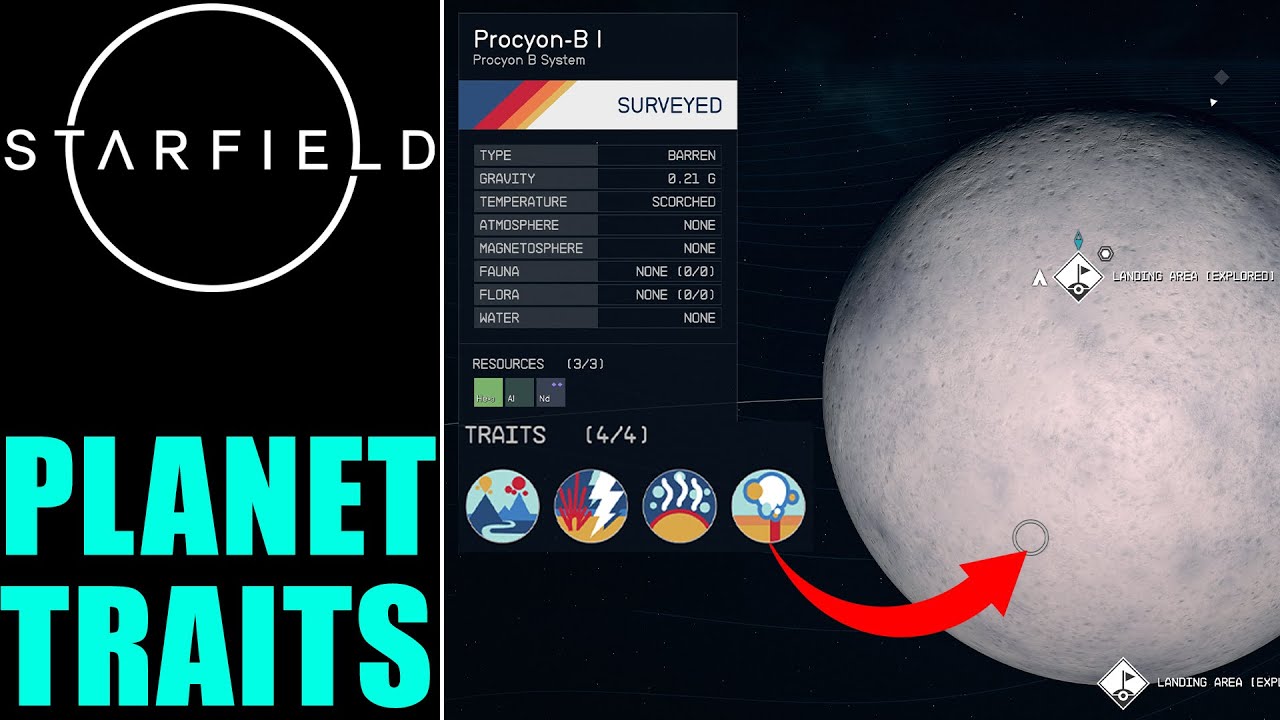 How to find Planet Traits in Starfield