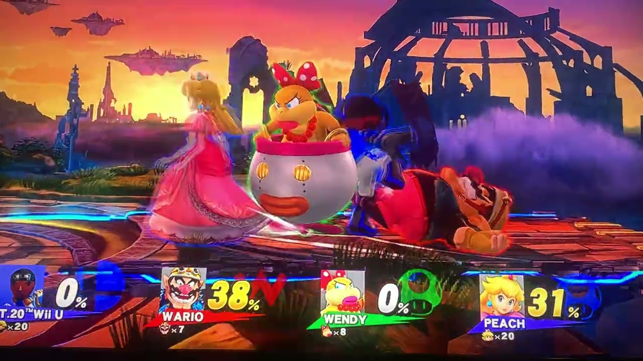 Super Smash Bros Wii U T.20 & Peach, Battlefield 4/8