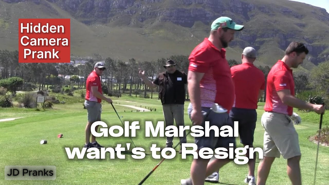 Golf Marshal to Resign Prank!!
