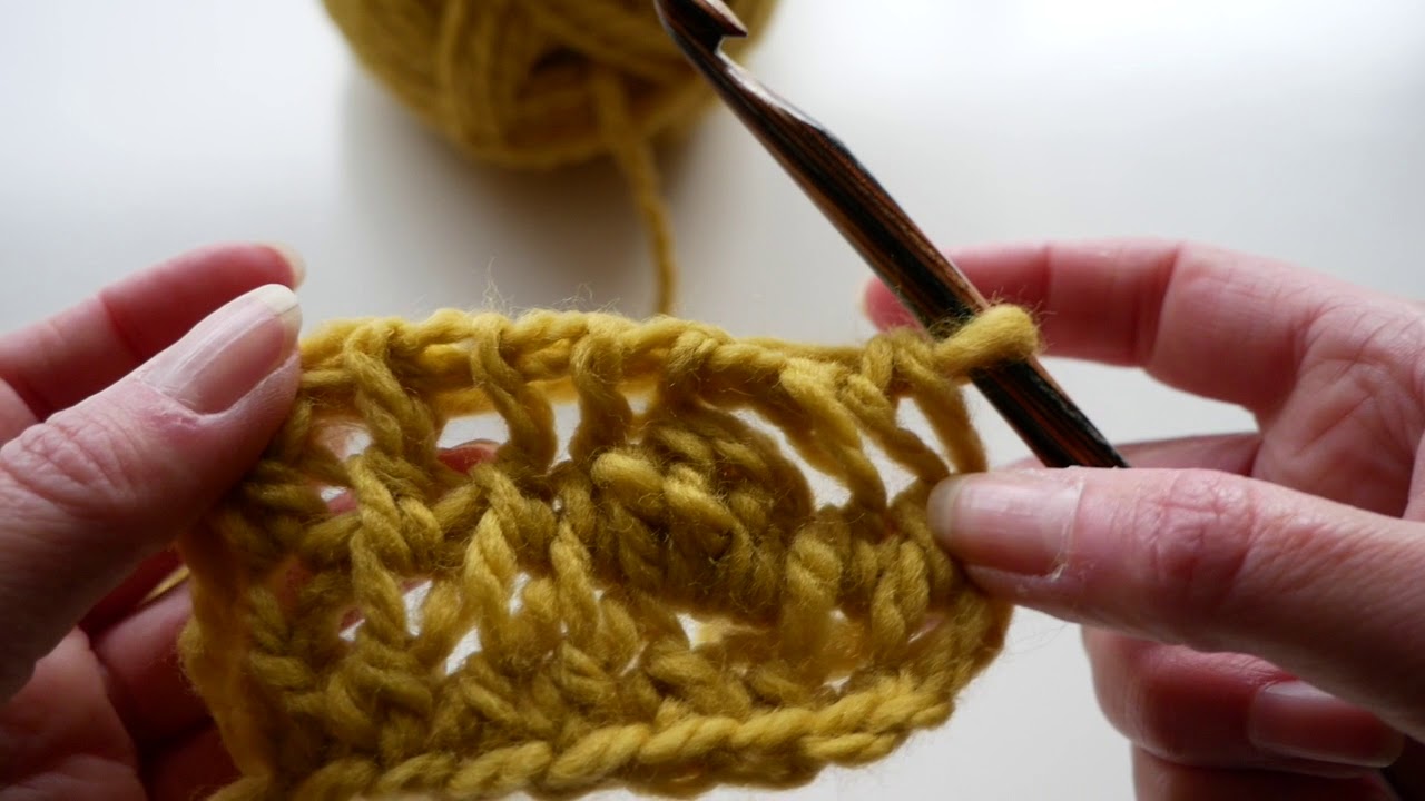 Workshop Tunisch haken; het halve stokje en de bobbelsteek haken.