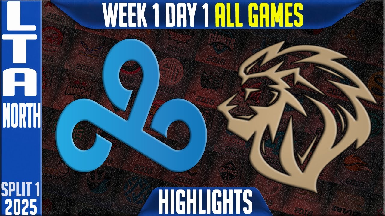 C9 vs Lyon Highlights ALL GAMES | LTA NORTH Was LCS W1D1 2025 Split 1 | Cloud9 KIA vs Lyon