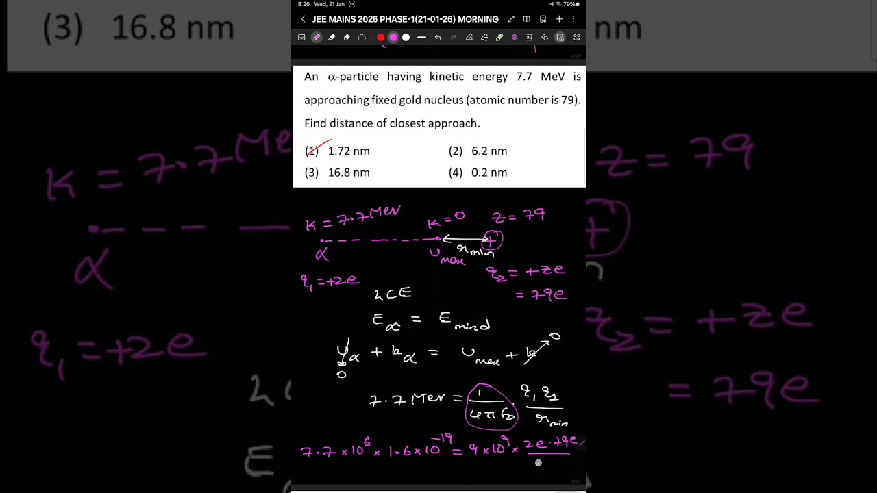 Paper explanation JEE MAINS 2026 PHASE-1(21-01-26) MORNING