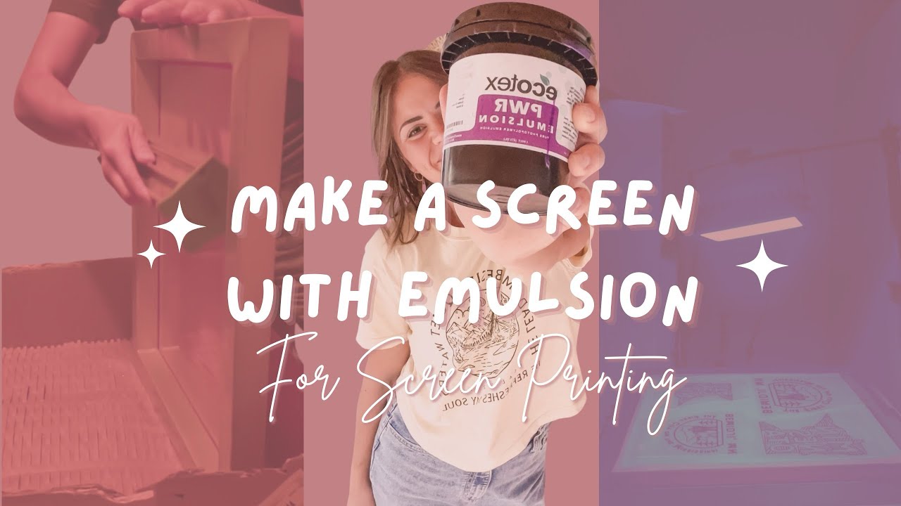 Make a Screen with Emulsion for Screen Printing