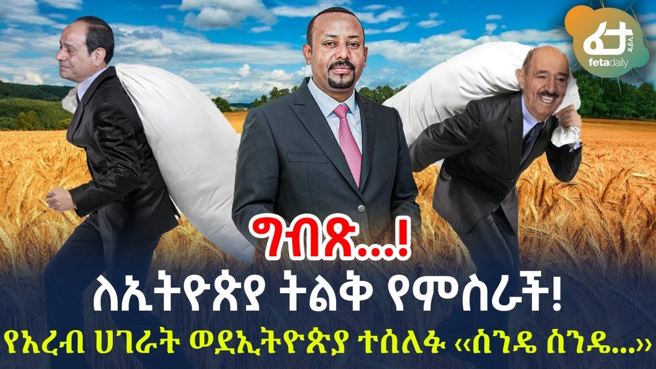 Ethiopia - ለኢትዮጵያ ትልቅ የምስራች! | የአረብ ሀገራት ወደኢትዮጵያ ተሰለፉ ‹‹ስንዴ ስንዴ...››