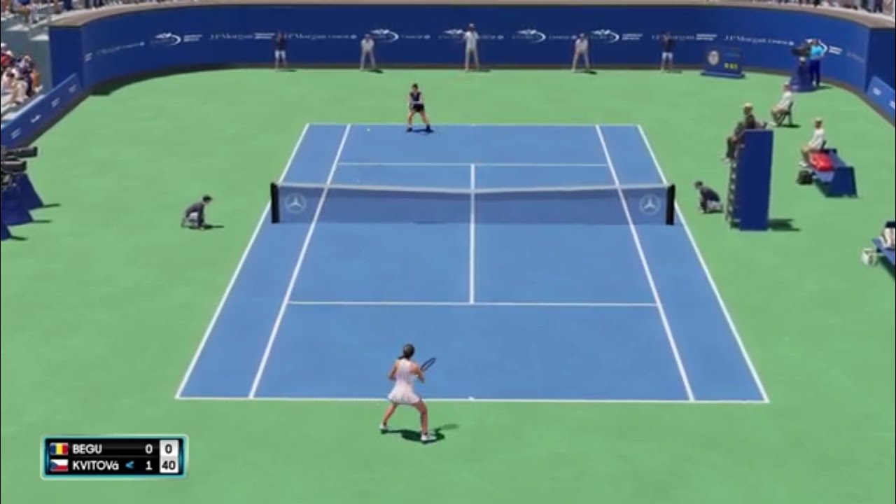 Irina Begu vs Petra Kvitova | WTA Us Open Live Gameplay