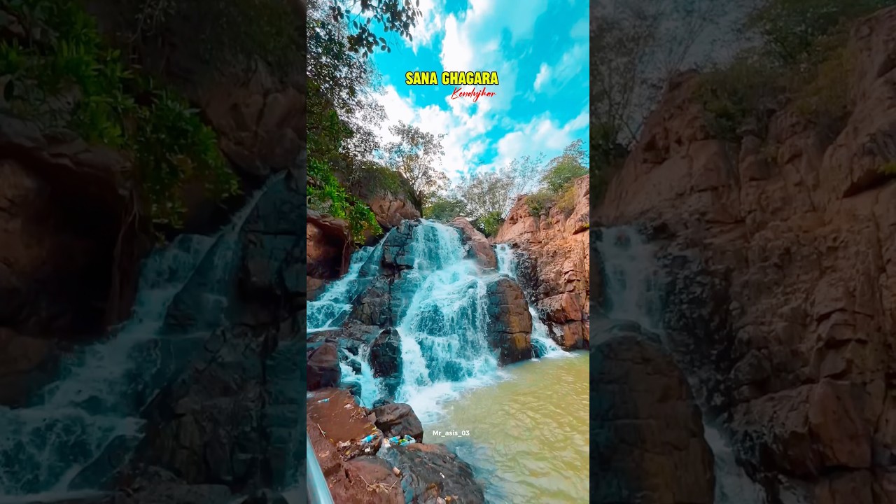 KENDUJHAR / Sana ghagara 😍🌊🌈 #shortvideo #love #waterfall #hills #shortvideo #viralvideo #oldsong