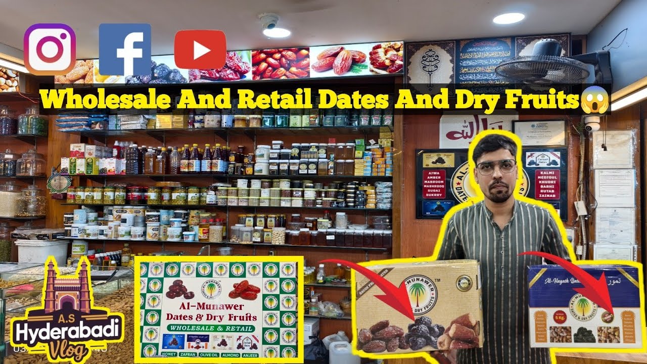 Dates And Dry Fruits Shop Whole Sale And Retail Price😱 In Hyderabad 