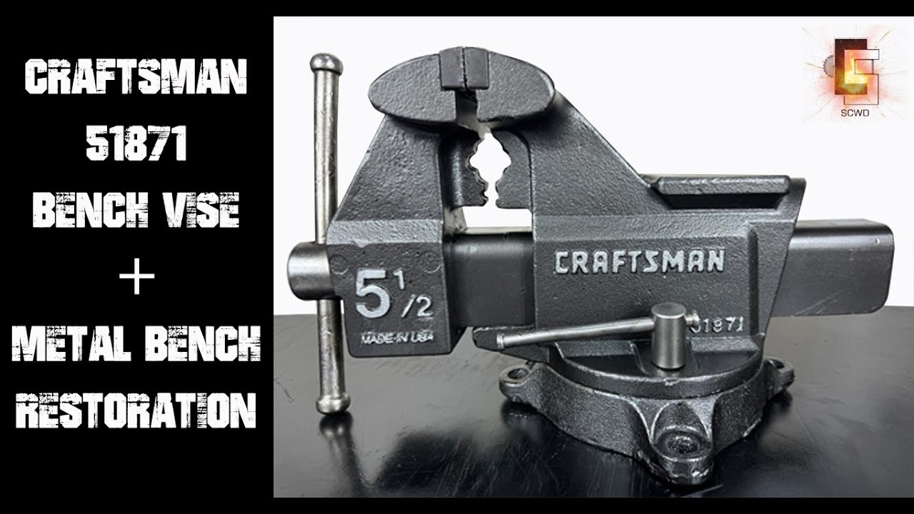 Тиски Craftsman 51871 + Реставрация металлического верстака