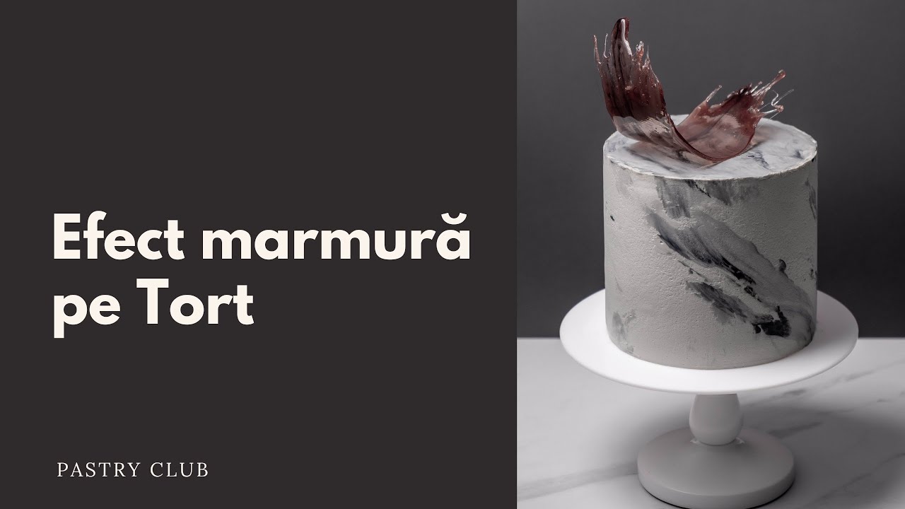 Decor Tort - Cum obții efectul de marmură | Pastry Chef Irina Popovici