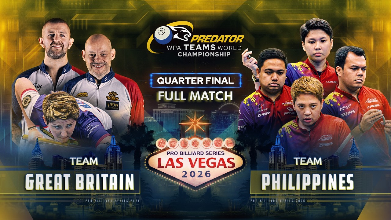 GREAT BRITAIN vs PHILIPPINES ▸ Predator WPA Teams World Championship 2026