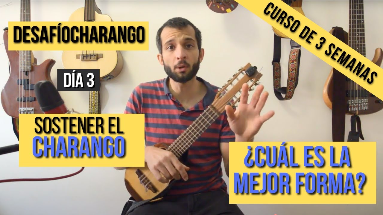 ¿Cuál es la mejor forma de sostener el charango? 🎸#DesafíoCharango | Día 3 - Curso de 3 semanas