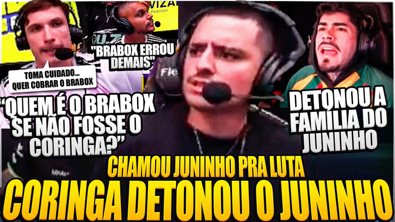🚨TRETA GENERALIZADA! CORINGA SAI EM DEFESA E DETONA O JUNINHO MANELA AP&Oacute;S TRETA COM O BRABOX