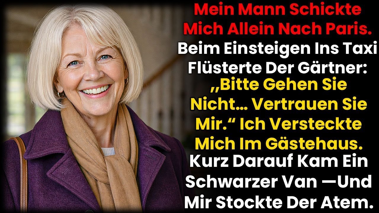 „Gehen Sie Nicht, Gnädige Frau!“ Der Gärtner Packte Mein Handgelenk — Dann Kam Ein Schwarzer Van