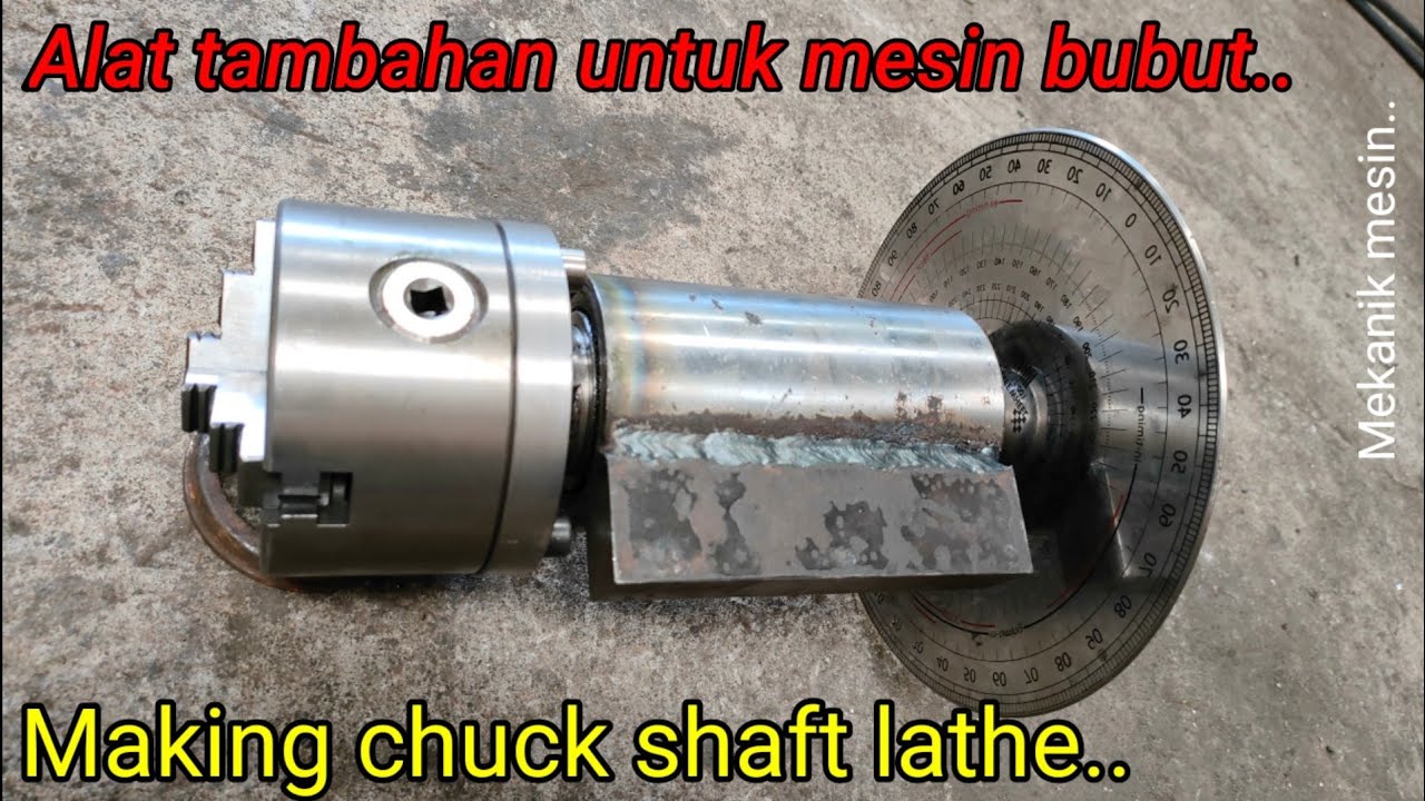Alat Tambahan Yang Wajib Dimiliki Operator Mesin Bubut | Rotary Toolpost Chuck Shaft Lathe
