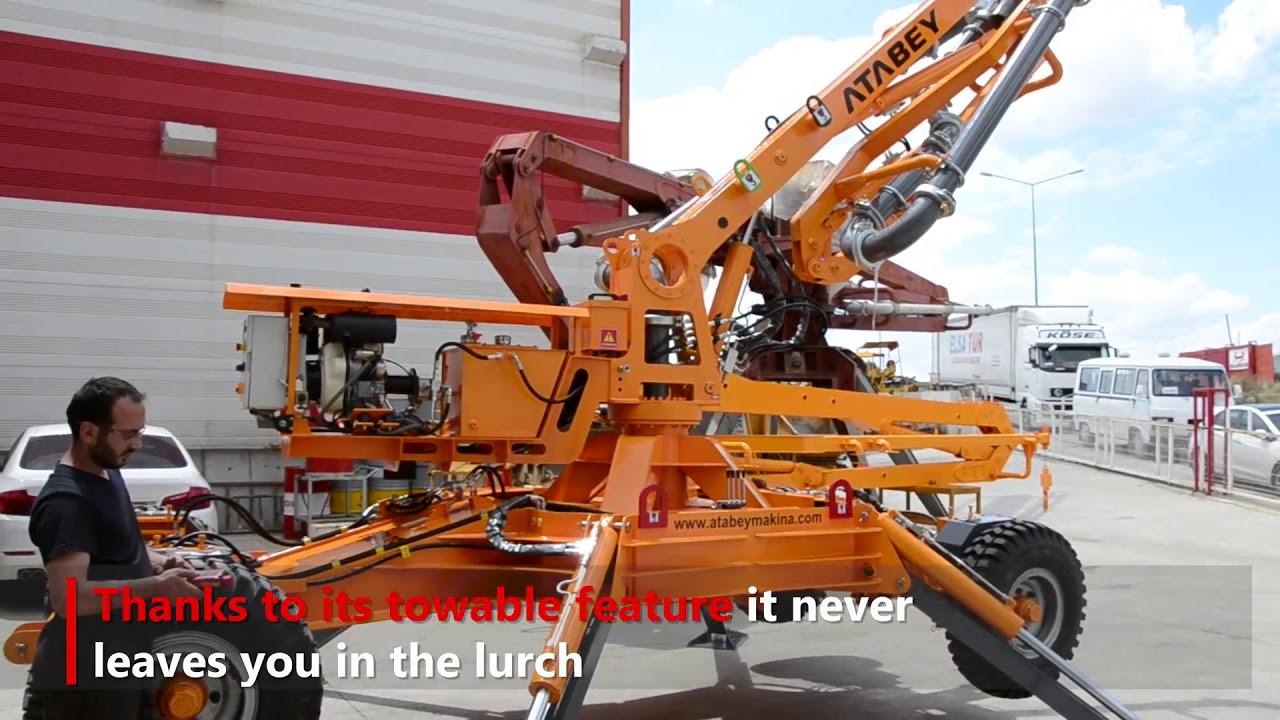 Wheeled Hydraulic Placing Boom | Concrete Pumping | Atabey 4x4 Striker Hydraulic Placer