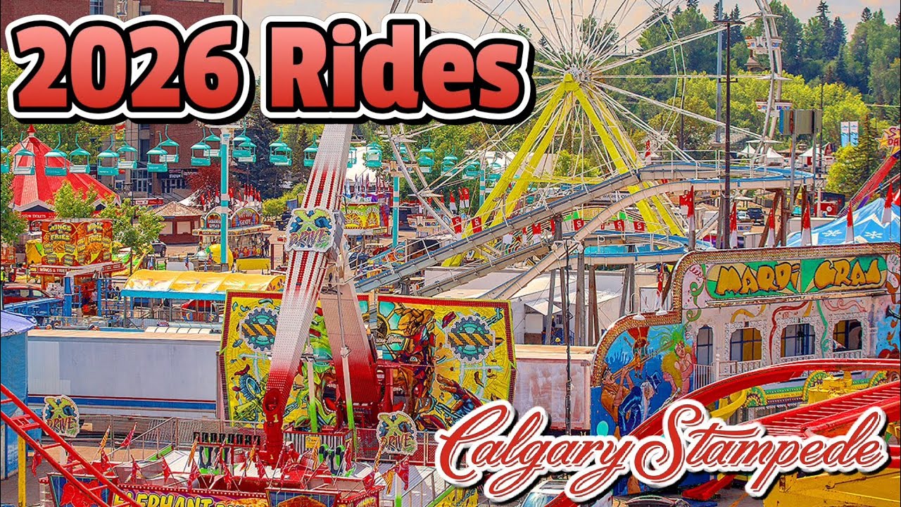 Аттракционы на Calgary Stampede 2026