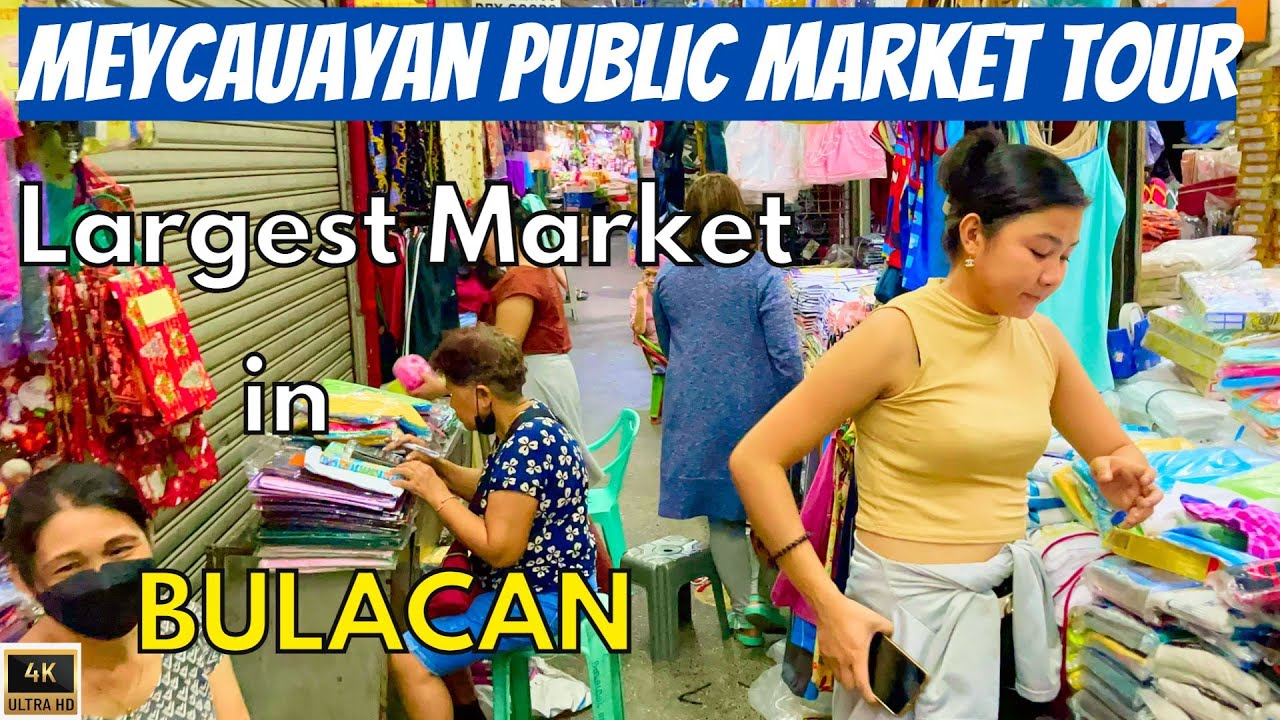 MEYCAUAYAN Public Market WALKING TOUR PHILIPPINES | BULACAN [4K] WET MARKET with Fresh Foods