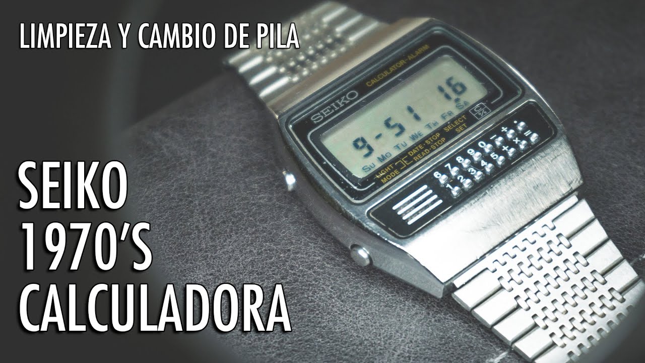 Restauraci&oacute;n Seiko Calculadora 1970's Reloj Digital Japon&eacute;s en Espa&ntilde;ol