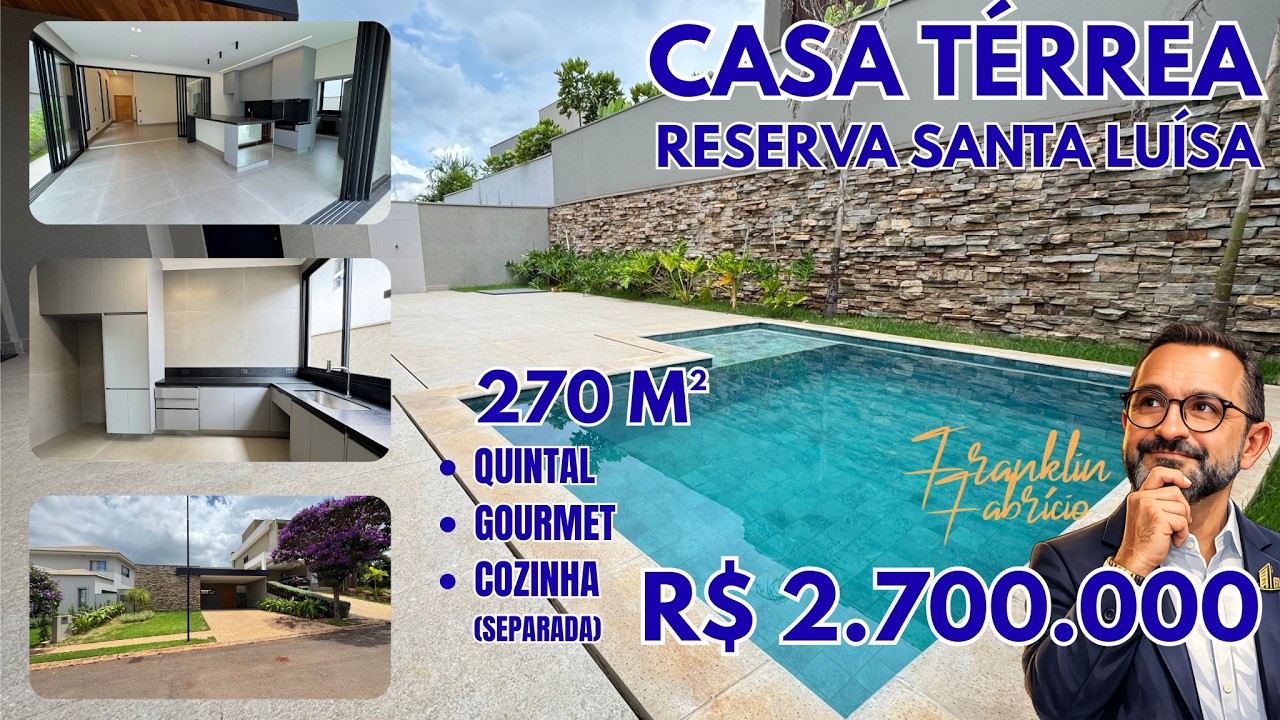 Casa Térrea no Condomínio Reserva Santa Luísa | Alto Padrão em Ribeirão Preto