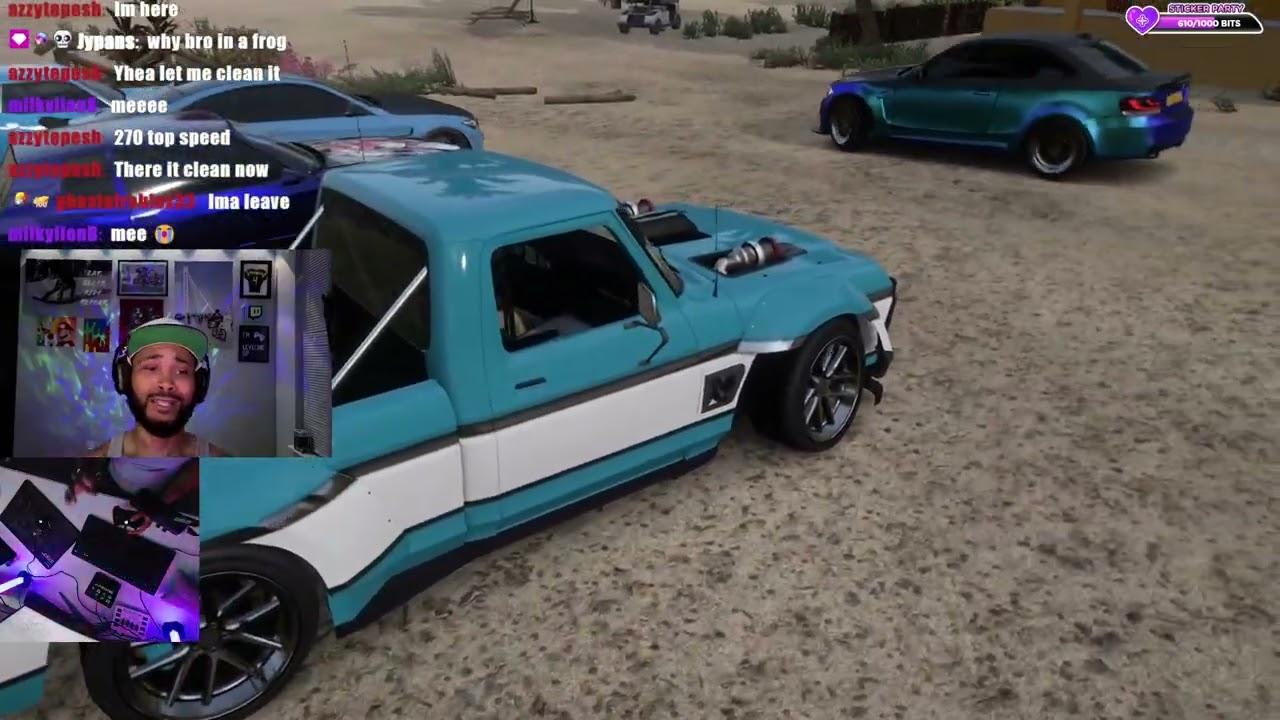 Выставка синих автомобилей в Forza Horizon 5