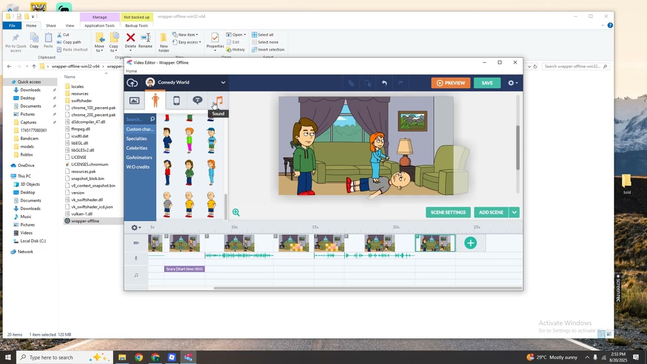 How to make a go animate video (wrapper offline