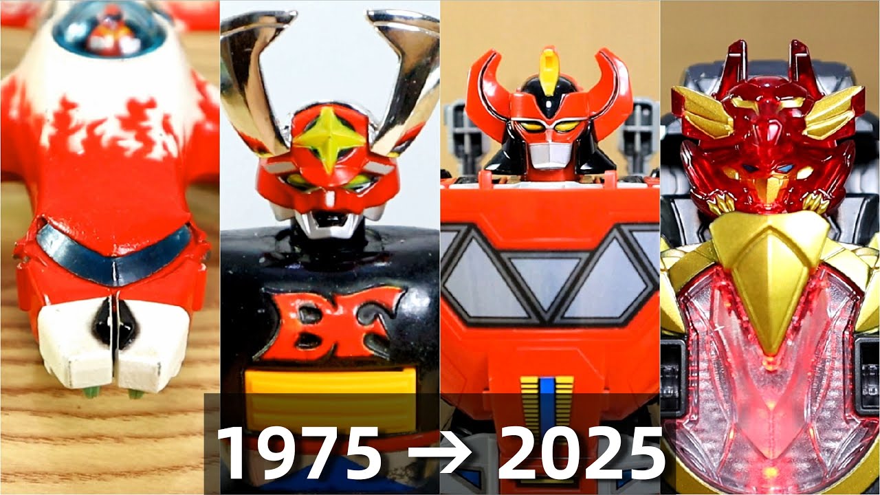 スーパー戦隊ロボ ヘッド公開 集! ゴレンジャーからゴジュウジャー 1975 → 2025 Super Sentai Robo Head Reveal Goranger to Gozyuger!