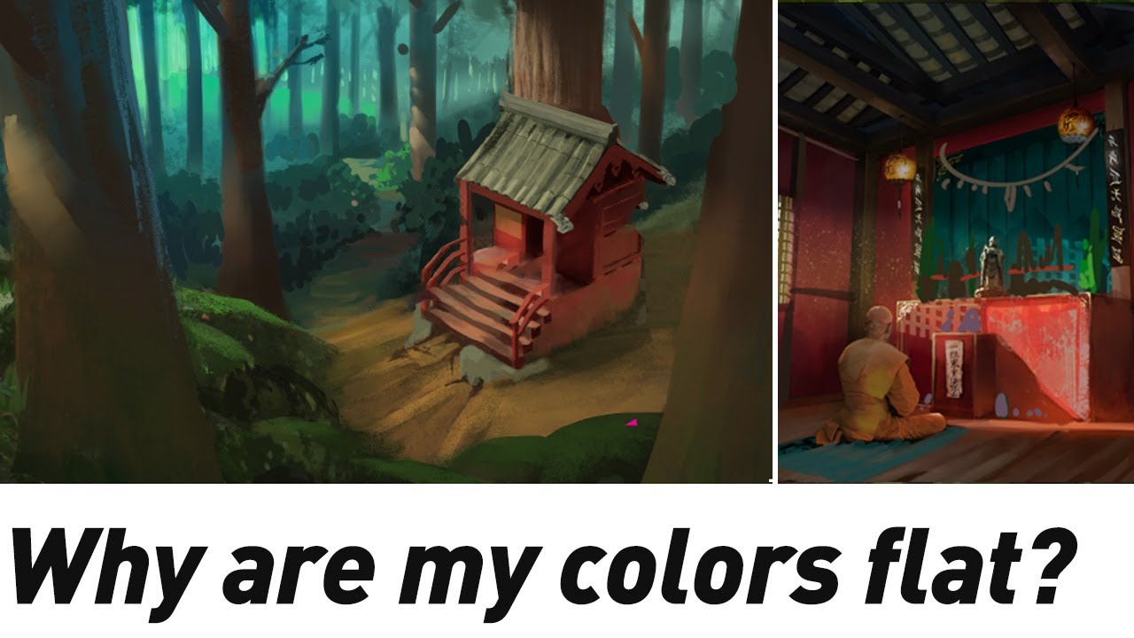 2 Student Paint-overs! Color and light