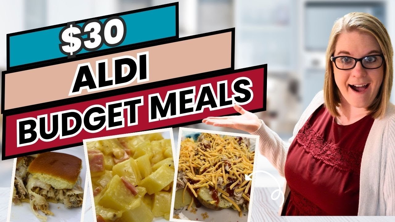 $30 Aldi Meal Plan | Makes 5 different dinners | Family of 6 can eat on $30 a week!