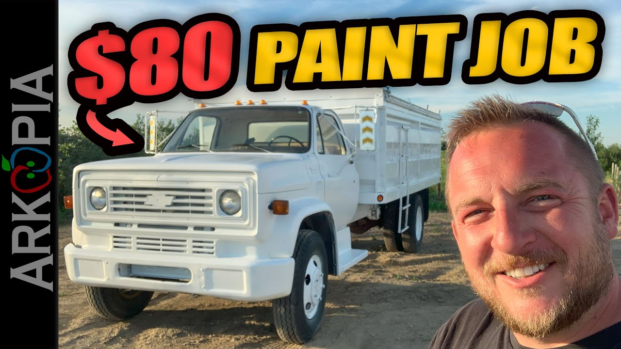 🎨$80 Paint Job on the Grain Truck - Keeping and maintaining good old equipment.