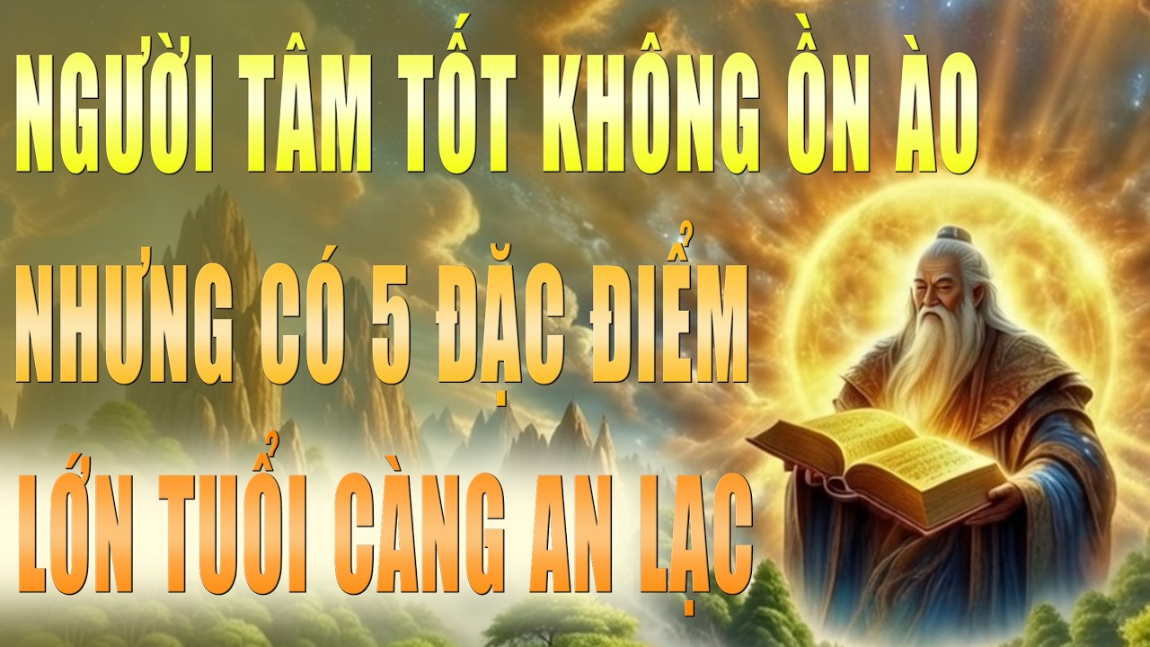 NGƯỜI TÂM TỐT KHÔNG ỒN ÀO_ NHƯNG CÓ 5 ĐẶC ĐIỂM NÀY_ CÀNG LỚN TUỔI CÀNG AN LẠC