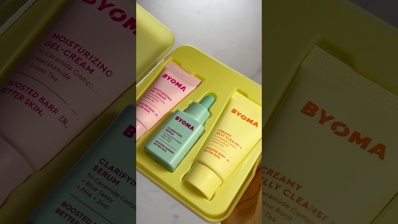 Byoma Kit💆&zwj;♀️ #byoma #skincare #skincarekit #brownskinmakeup #browngirlmakeup #skincare #makeuphaul