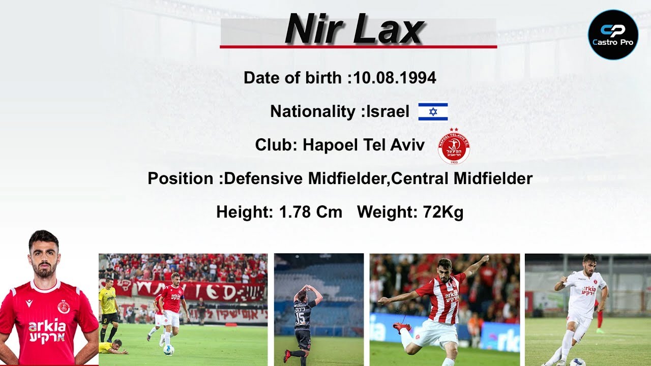 Nir Lax | Hapoel Tel Aviv | Midfielder | ניר לקס