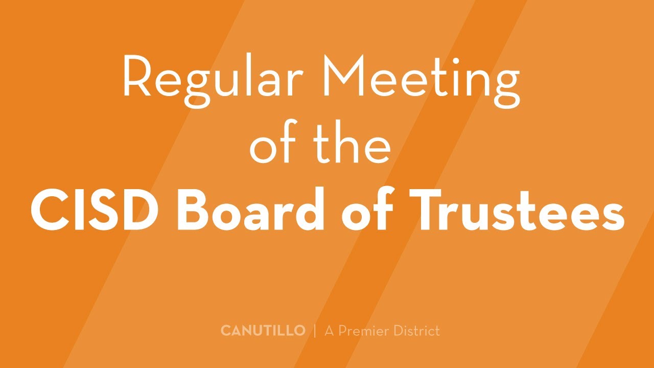 CISD Regular Board Meeting - January 20, 2026