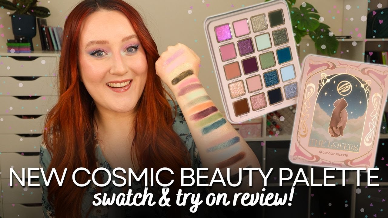 *NEW* COSMIC BEAUTY THE LOVERS EYESHADOW PALETTE SWATCH & TRY ON REVIEW! Haul & First Impressions