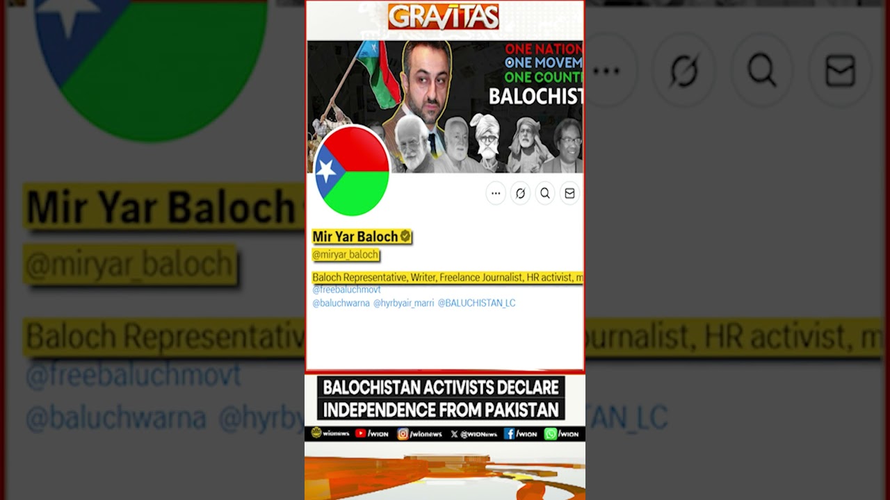 Baloch Leaders Declare Freedom From Pakistan, Urge India 'Recognise Us' | GRAVITAS